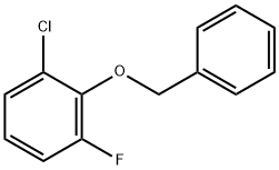 2-(Benzyloxy)-1-chloro-3-fluorobenzene Struktur