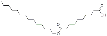 tetradecyl hydrogen sebacate Structure