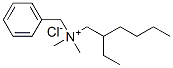 N-(2-エチルヘキシル)-N,N-ジメチルベンゼンメタンアミニウム・クロリド 化学構造式