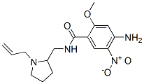 N-[[1-(allyl)-2-pyrrolidinyl]methyl]-4-amino-2-methoxy-5-nitrobenzamide Struktur