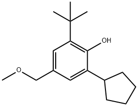 6-tert-butyl-2-cyclopentyl-4-(methoxymethyl)phenol Structure