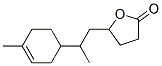 4,5-ジヒドロ-5-[2-(4-メチル-3-シクロヘキセン-1-イル)プロピル]-2(3H)-フラノン 化学構造式
