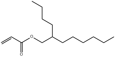 アクリル酸2-ブチルオクチル 化学構造式