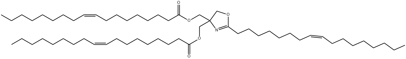 (Z)-[2-(heptadec-8-enyl)(5H)-oxazol-4-ylidene]bis(methylene) dioleate  Struktur