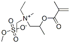 diethylmethyl[2-[(2-methyl-1-oxoallyl)oxy]propyl]ammonium methyl sulphate Structure