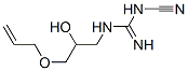N-シアノ-N'-[2-ヒドロキシ-3-(2-プロペニルオキシ)プロピル]グアニジン 化学構造式