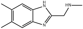 1-(5,6-二甲基-1H-苯并[D]咪唑-2-基)-N-甲基甲胺 结构式