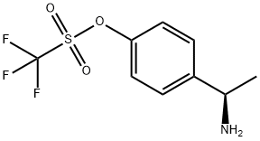 1,1,1-三氟甲磺酸-4-[(1R)-1-氨乙基]苯酯, 938512-19-7, 结构式