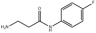3-氨基-N-(4-氟苯基)丙酰胺 结构式