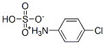 4-chloroanilinium hydrogen sulphate Structure