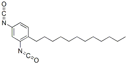 1-ドデシル-2,4-ジイソシアナトベンゼン 化学構造式