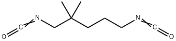 2,2-ジメチルペンタン-1,5-ジイルジイソシアナート 化学構造式
