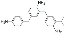 2-[(4-amino-3-isopropylphenyl)methyl]-4-[(4-aminophenyl)methyl]aniline Structure