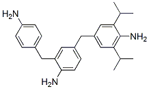 4-[(4-amino-3,5-diisopropylphenyl)methyl]-2-[(4-aminophenyl)methyl]aniline Structure