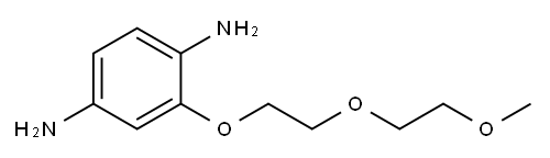 2-[2-(2-methoxyethoxy)ethoxy]benzene-1,4-diamine Structure