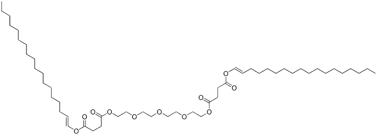 dioctadecenyl-4,18-dioxo-5,8,11,14,17-pentaoxahenicosanedioic acid Structure