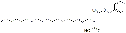 benzyl hydrogen 2-octadecenylsuccinate Structure