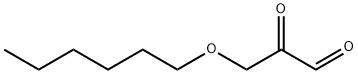 3-ヘキシルオキシ-2-オキソプロパナール 化学構造式