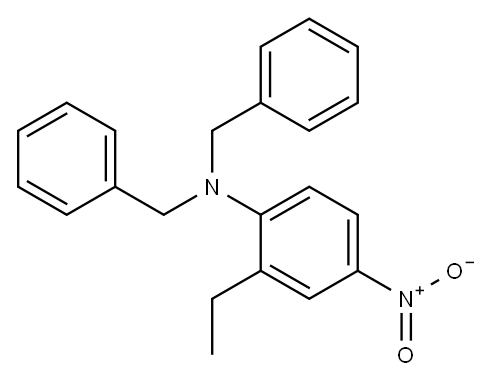 N-(2-ethyl-4-nitrophenyl)dibenzylamine Structure