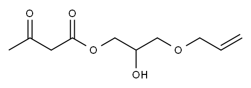 3-allyloxy-2-hydroxypropyl acetoacetate Structure