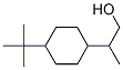 4-(1,1-ジメチルエチル)-β-メチルシクロヘキサンエタノール 化学構造式