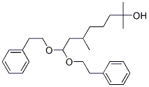 2,6-dimethyl-8,8-bis(2-phenylethoxy)octan-2-ol Structure