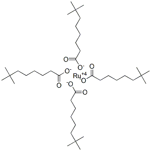 neodecanoic acid, ruthenium salt Structure
