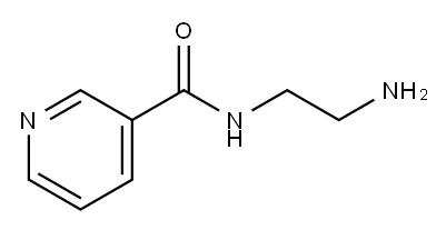 N-(2-氨基-乙基)-烟酰胺, 939-53-7, 结构式