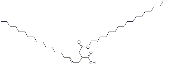 4-(octadecenyl) hydrogen 2-octadecenylsuccinate  Struktur