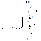 2-(dimethylheptyl)-4,5-dihydro-1,3-bis(2-hydroxyethyl)-1H-imidazolium chloride Structure