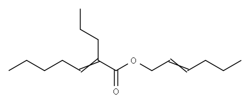 2-プロピル-2-ヘプテン酸2-ヘキセニル 化学構造式