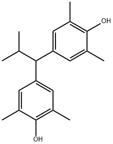 4,4'-(2-メチルプロピリデン)ビス(2,6-ジメチルフェノール) 化学構造式