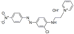 1-[2-[[2-クロロ-4-[(4-ニトロフェニル)アゾ]フェニル]アミノ]エチル]ピリジニウム・ヒドロキシド 化学構造式