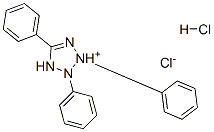 2,3,5-triphenyl-2H-tetrazolium chloride monohydrochloride  Struktur