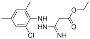 ethyl 3-[2-(2-chloro-4,6-dimethylphenyl)hydrazino]-3-iminopropionate Struktur