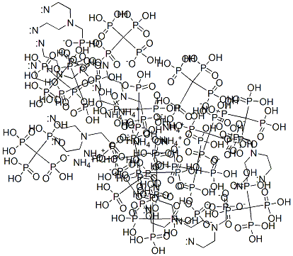 heptaammonium trihydrogen [[(phosphonatomethyl)imino]bis[ethane-2,1-diylnitrilobis(methylene)]]tetrakisphosphonate Structure