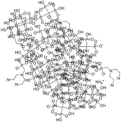 nonaammonium hydrogen [[(phosphonatomethyl)imino]bis[ethane-2,1-diylnitrilobis(methylene)]]tetrakisphosphonate Structure
