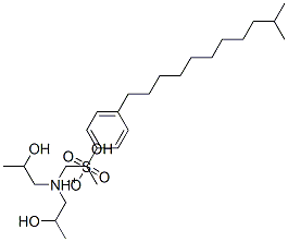 tris(2-hydroxypropyl)ammonium p-isododecylbenzenesulphonate Structure