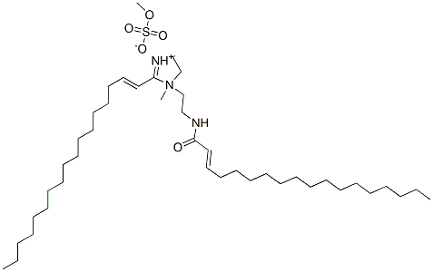 2-(heptadecenyl)-4,5-dihydro-1-methyl-1-[2-[(1-oxooctadecenyl)amino]ethyl]-1H-imidazolium methyl sulphate|