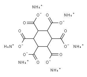 cyclohexane-1,2,3,4,5,6-hexacarboxylic acid, ammonium salt Struktur