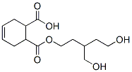 5-hydroxy-3-(hydroxymethyl)pentyl hydrogen cyclohex-4-ene-1,2-dicarboxylate Struktur