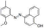 4-[(2-methoxy-5-methylphenyl)azo]naphthol Structure