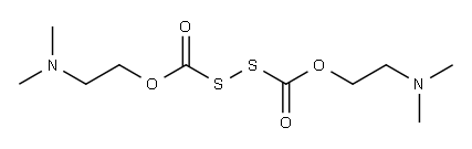 ビス[[2-(ジメチルアミノ)エトキシ]カルボノチオイル]ペルスルフィド 化学構造式