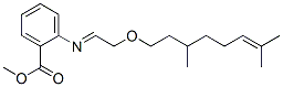 methyl 2-[[2-[(3,7-dimethyl-6-octenyl)oxy]ethylidene]amino]benzoate 结构式