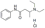 3-(diethylamino)-N-phenylbutyramide monohydrochloride Struktur