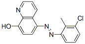 5-[(3-クロロ-2-メチルフェニル)アゾ]キノリン-8-オール 化学構造式