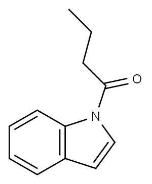 1-(1-oxobutyl)-1H-indole 结构式