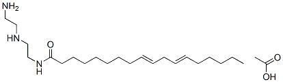 N-[2-[(2-aminoethyl)amino]ethyl]octadeca-9,12-dienamide monoacetate Struktur