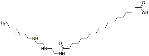 N-[2-[[2-[[2-[(2-aminoethyl)amino]ethyl]amino]ethyl]amino]ethyl]palmitamide monoacetate 结构式