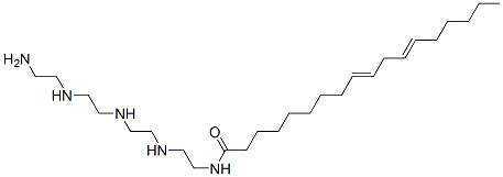 N-[2-[[2-[[2-[(2-アミノエチル)アミノ]エチル]アミノ]エチル]アミノ]エチル]-9,12-オクタデカジエンアミド 化学構造式